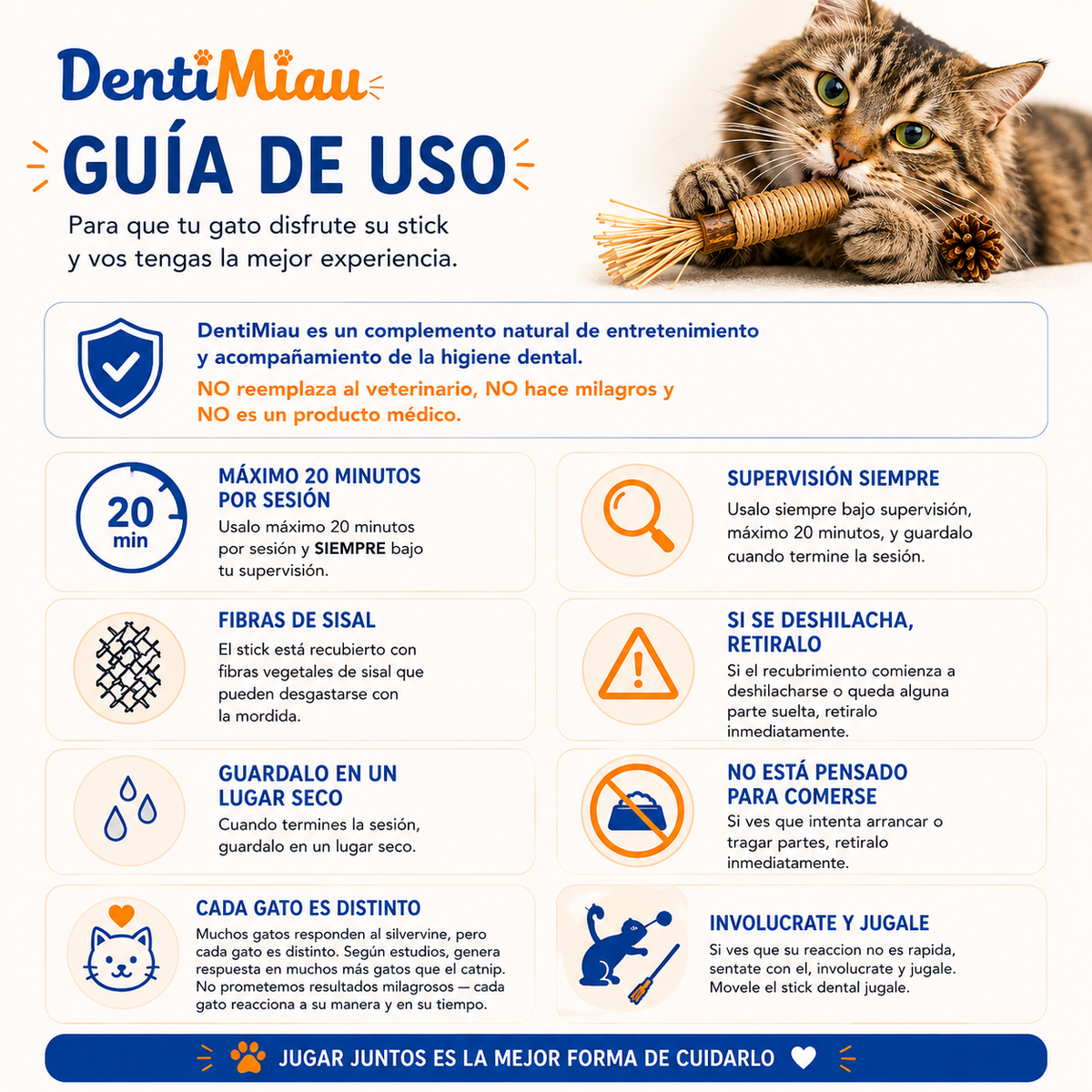 DentiMiau™ | Pack de Sticks Dentales para tu gato