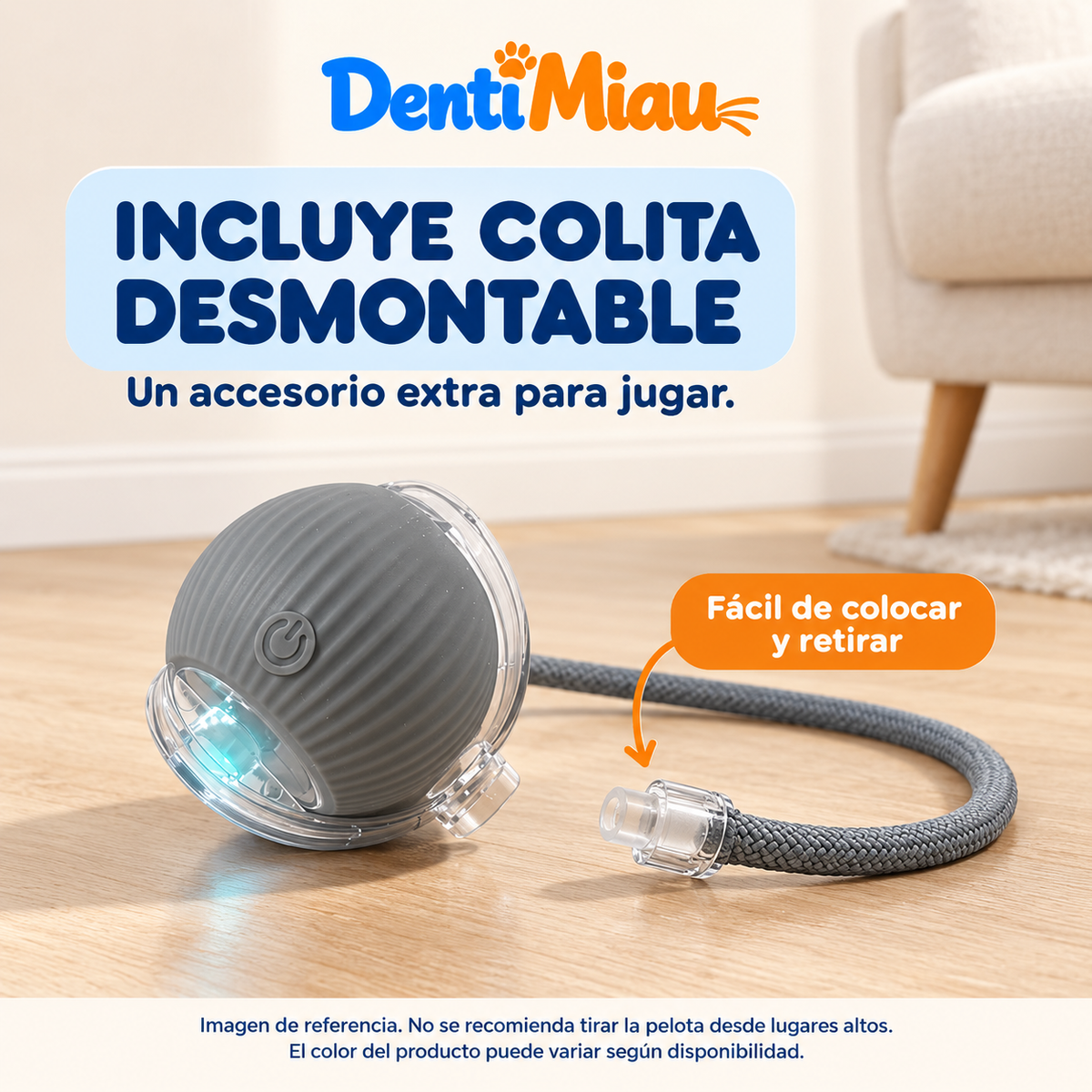 Juguete Pelota Interactiva Inteligente Recargable Para Gatos