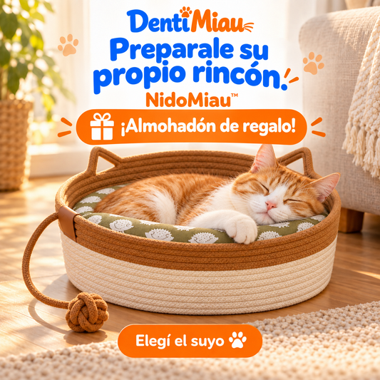 NidoMiau™ | Cama para gatos + almohadón de regalo 🎁