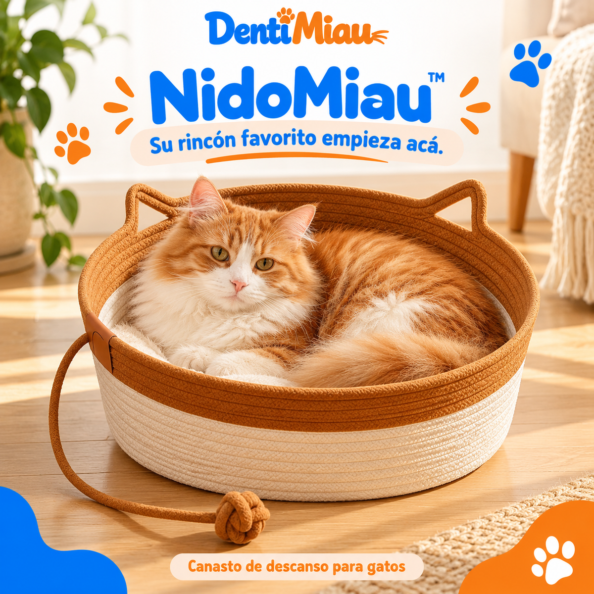 NidoMiau™ | Cama para gatos + almohadón de regalo 🎁