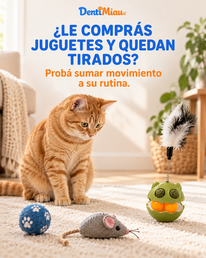 CazaMiau™ | Juguete Interactivo con Catnip + Sticks DentiMiau De Regalo