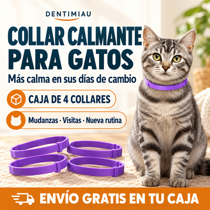 CalmaMiau™ | Collar calmante para gatos · Caja de 4