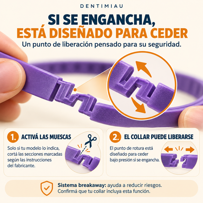 CalmaMiau™ | Collar calmante para gatos · Caja de 4